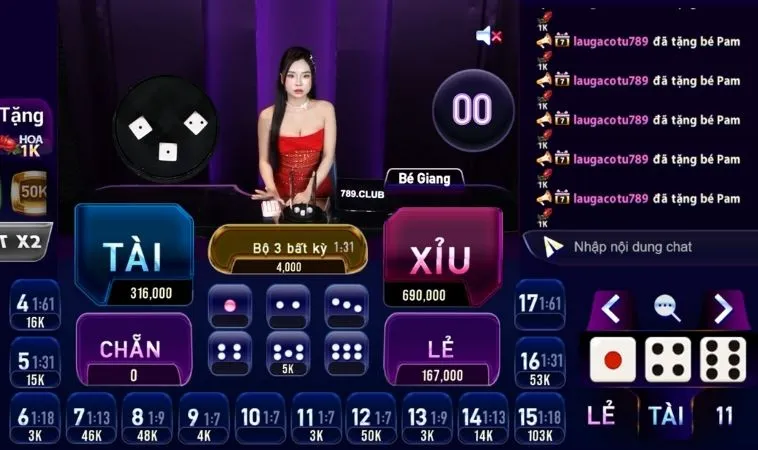 Bàn cược Tài Xỉu Gem88