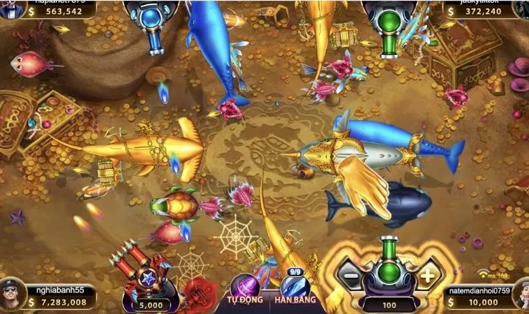 Hướng dẫn chọn vũ khí trong game Thợ Săn Cá tại Gem88